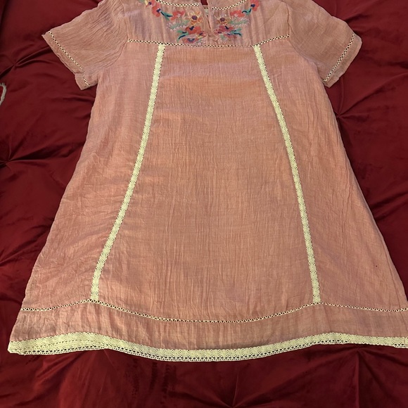 ADORBS AF EMBROIDERED COTTON MINI-DRESS SIZE M, PERFECT CONDITION. - Picture 4 of 7